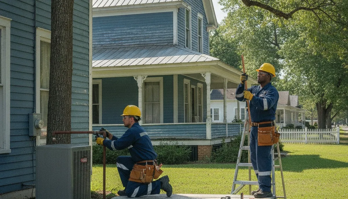 Plumber providing repair service in Greenville, NC for local plumbing issues