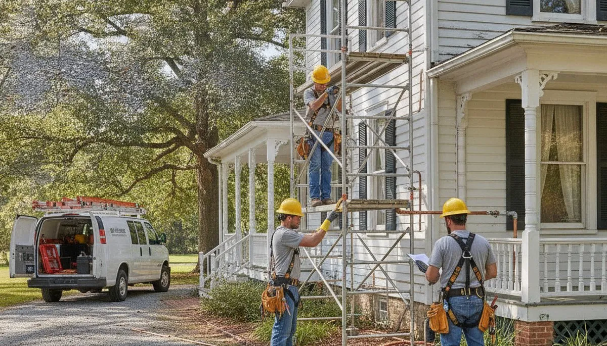Plumber providing repair service in Greenville, NC for local residential plumbing needs