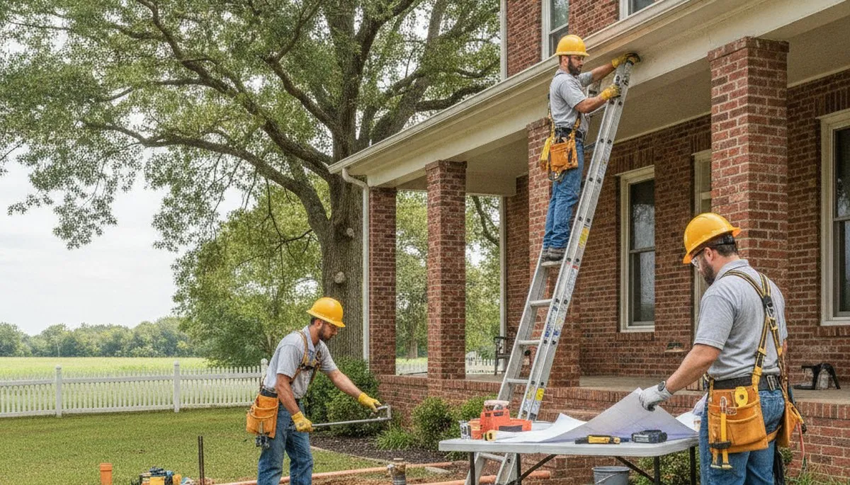 Plumber servicing Greenville, NC home for leak repair and plumbing maintenance