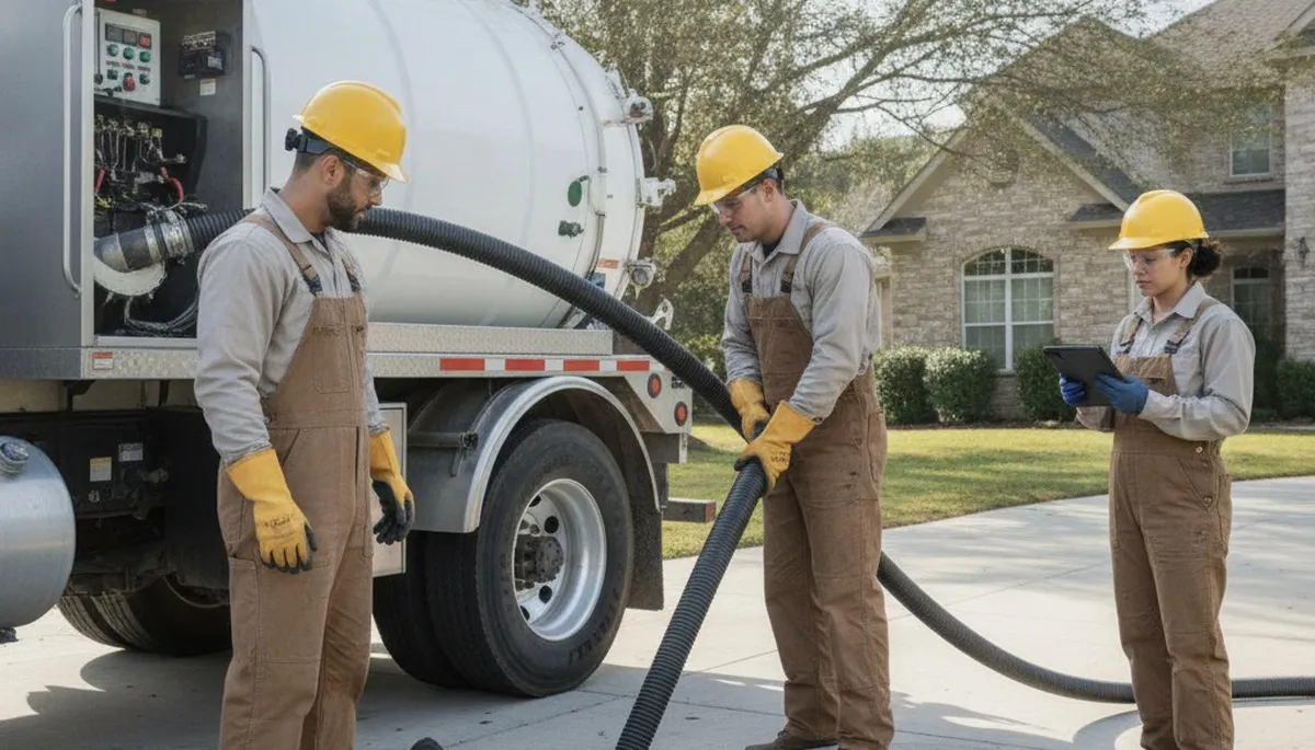 Septic pumping service in Greenville, NC for residential plumbing maintenance
