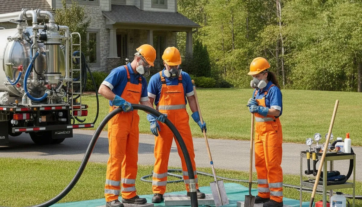 Septic tank cleaning service for Greenville, NC homes by On Call Plumbers